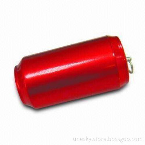 USB Flash Drive in Can Shape, with 950 to 6,500Kbps Data Writing Speed